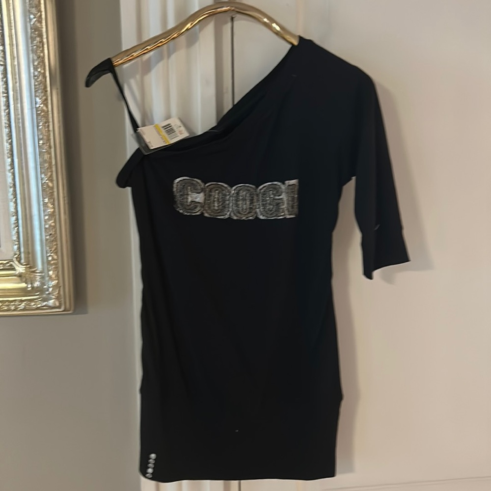 Coogi Sparkle One shoulder Tunic NWT